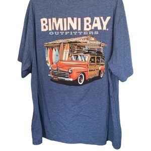 Bimini Bay Outfitters T-shirt crewneck short sleeves Woody truck on back Sz XXL